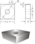 SCMA Solid PCBN Inserts