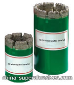 electroplated diamond core drill bit