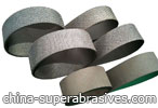 Electroplated diamond and CBN sandpaper belt