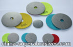 Electroplated diamond grinding pads 