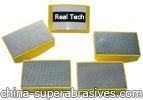 Electroplated diamond hand pads