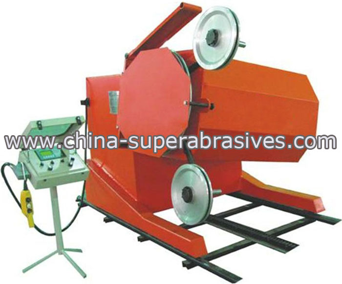 Diamond wire sawing machine