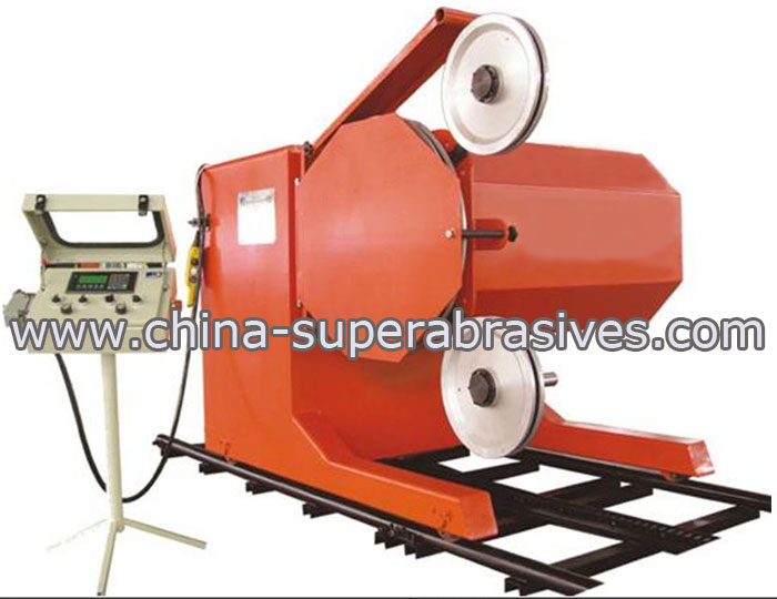 Diamond wire sawing machine