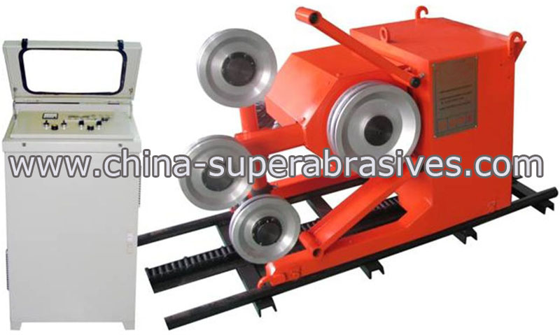 Diamond wire sawing machine