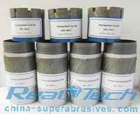 NMLC impregnated diamond core bits and reaming shells