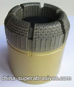 NQ surface set diamond core drill bit